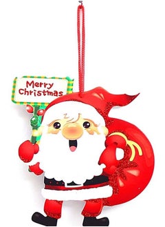 Generic 5 in 1 Christmas Decoration Hanging Tag With One Piece Santa Battery Operated Light  - Image 3
