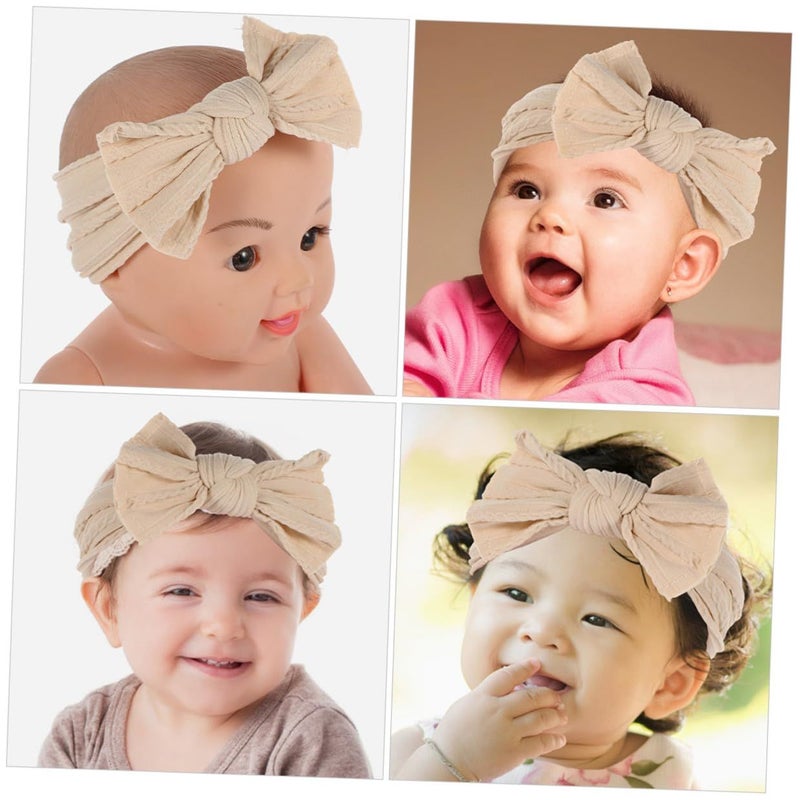 2pcs Nylon Bow Knot Headbands Soft Stretchy Hair Accessories for Everyday Wear - Image 4