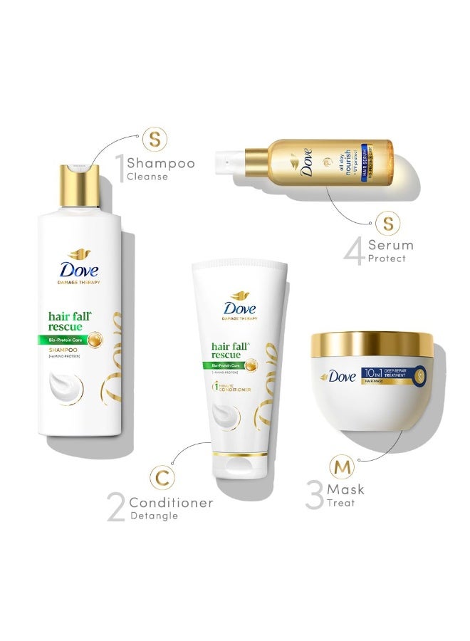 Dove Hair Fall Rescue Shampoo 1 L|| For Damaged Hair|| Hair Fall Control for Thicker Hair - Mild Daily Anti Hair Fall Shampoo for Men & Women - Image 4