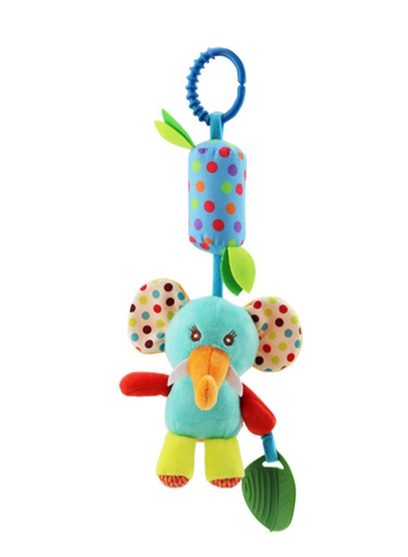 Animal Wind Chimes Bed Hanging, Stroller Pendant, Bell Wind Chimes Car Hanging With Teether (Elephant Wind Chimes) - Image 1