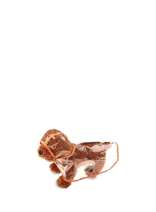 NIBEMINENT Raincoat Windproof Cloth Attire Clear/Orange L  - Image 1