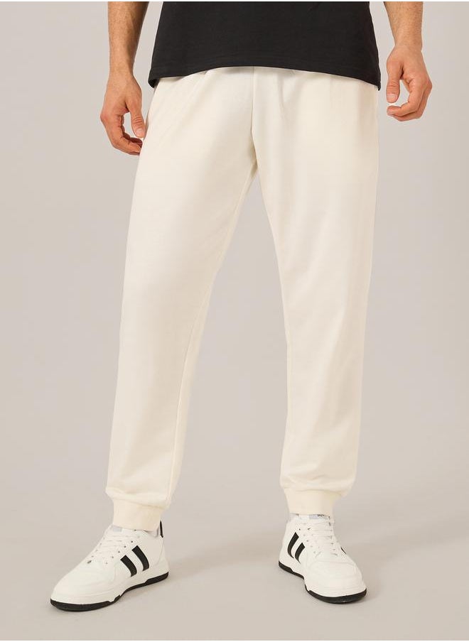 Styli Eco-Earth Slim Fit Terry Joggers with Welt Pockets  - Image 1