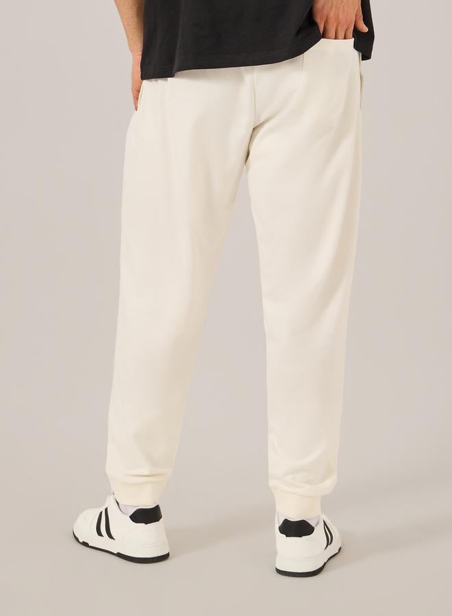 Styli Styli Eco-Earth Slim Fit Terry Joggers with Welt Pockets  - Image 4
