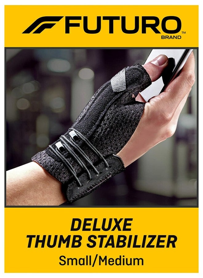 Futuro Deluxe Thumb Stabilizer, Left or Right Hand, Small/Medium Size, Adjustable, Stabilizes and Supports Sore, Weak or Injured Thumb, Soft and Breathable Materials Enhance Comfort, 1 Piece - Image 2