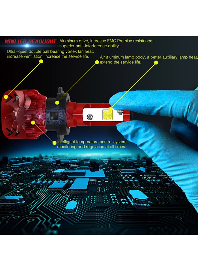Loquat 2-Piece Mini Car LED Headlight Set - Image 3