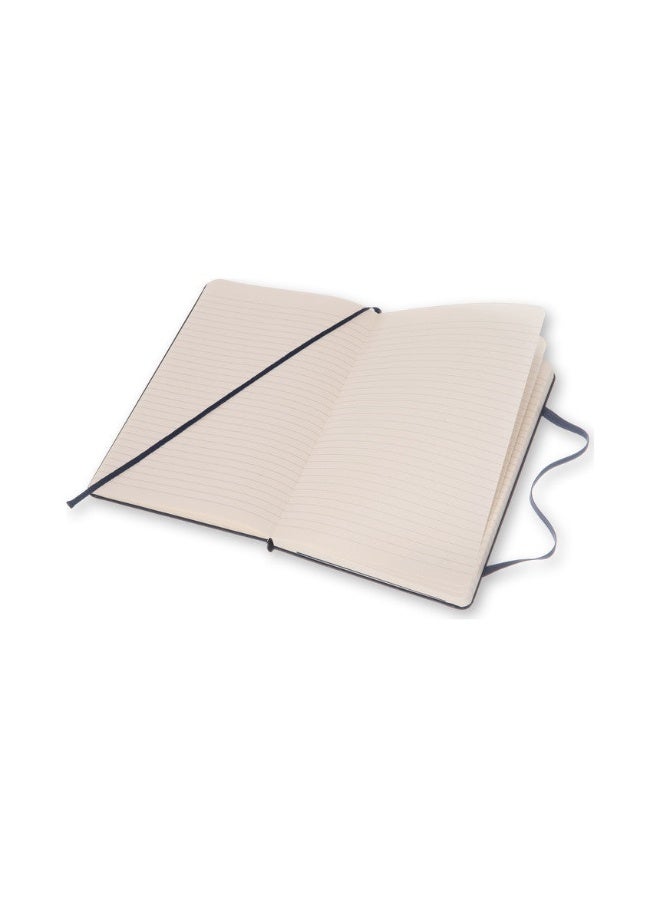 MOLESKINE موسكين: دفتر كبير مسطر أزرق سفيري غلاف صلب - Image 4