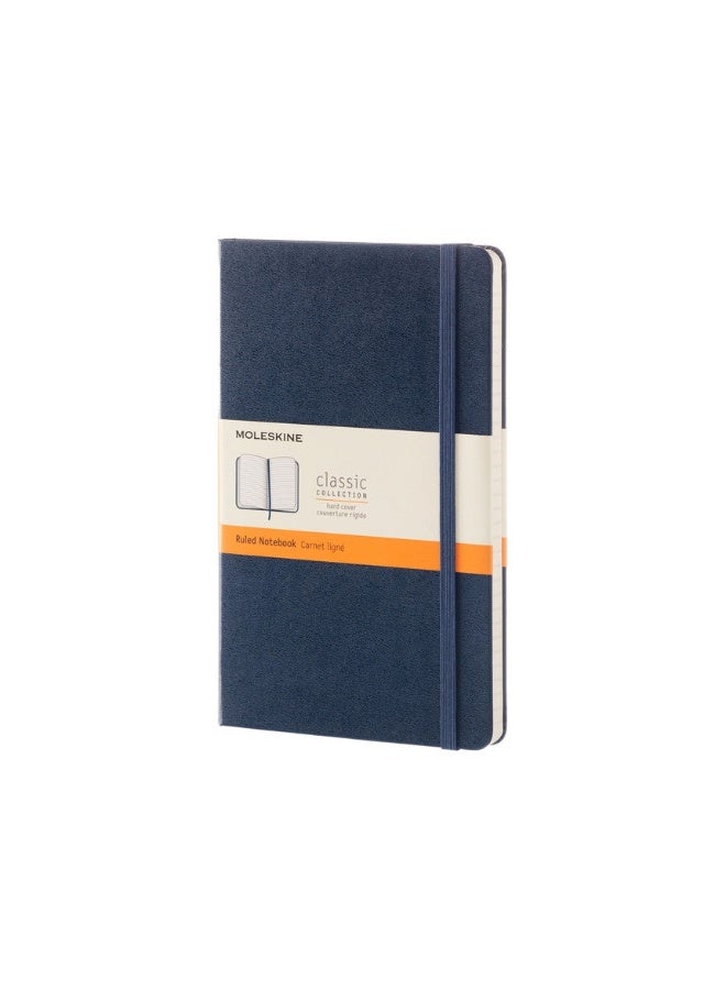 MOLESKINE موسكين: دفتر كبير مسطر أزرق سفيري غلاف صلب - Image 1
