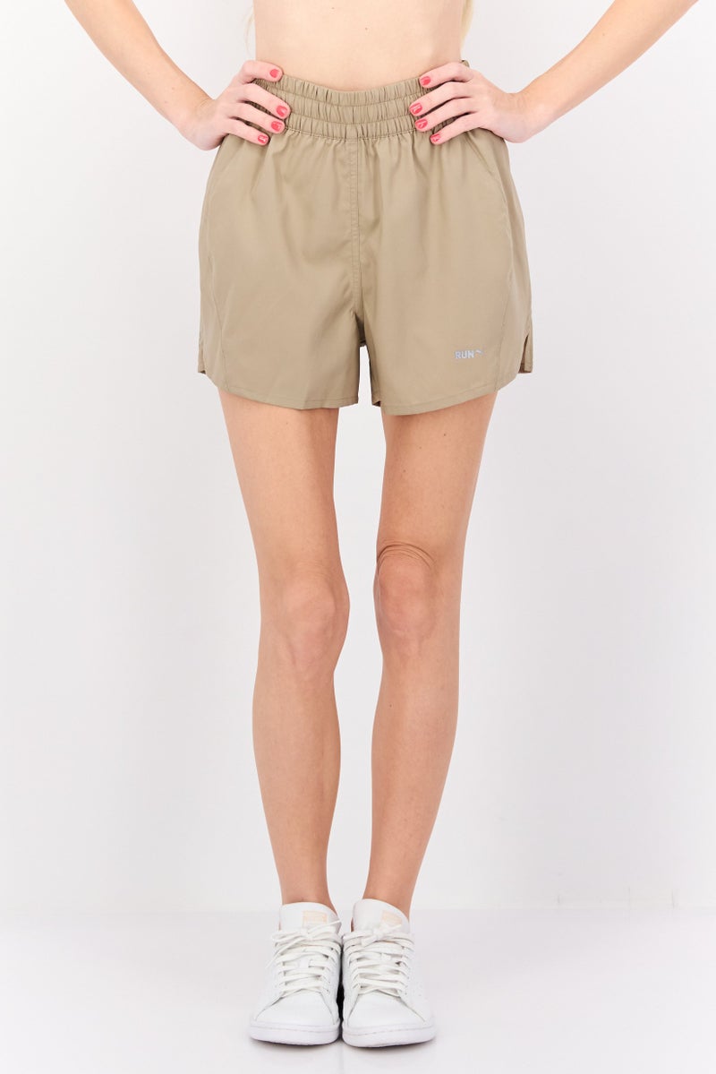 PUMA Women Sportswear Fit Training Shorts, Dark Tan  - Image 1