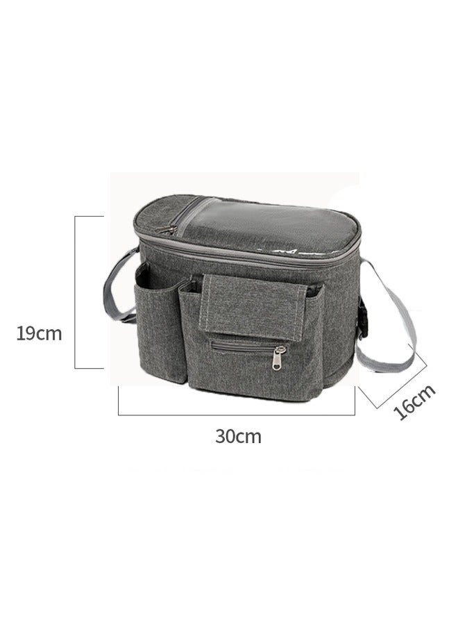 Aissiora Waterproof Wear-Resistant Stroller Baby Bag Multi-Functional Storage Organizer for Outdoor Mother and Baby Everyday Use - Image 2