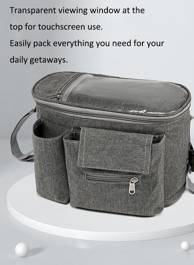 Aissiora Waterproof Wear-Resistant Stroller Baby Bag Multi-Functional Storage Organizer for Outdoor Mother and Baby Everyday Use - Image 5