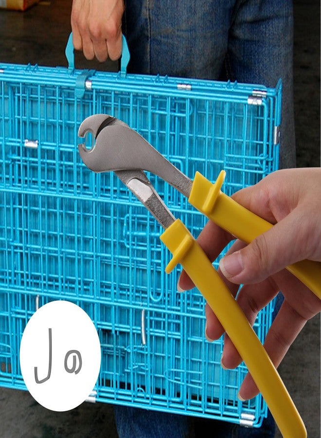 SPEEDWOX J-Clip Pliers Kit - Yellow J-Clips & Pliers for Rabbit Cage Wire Binding - Image 2