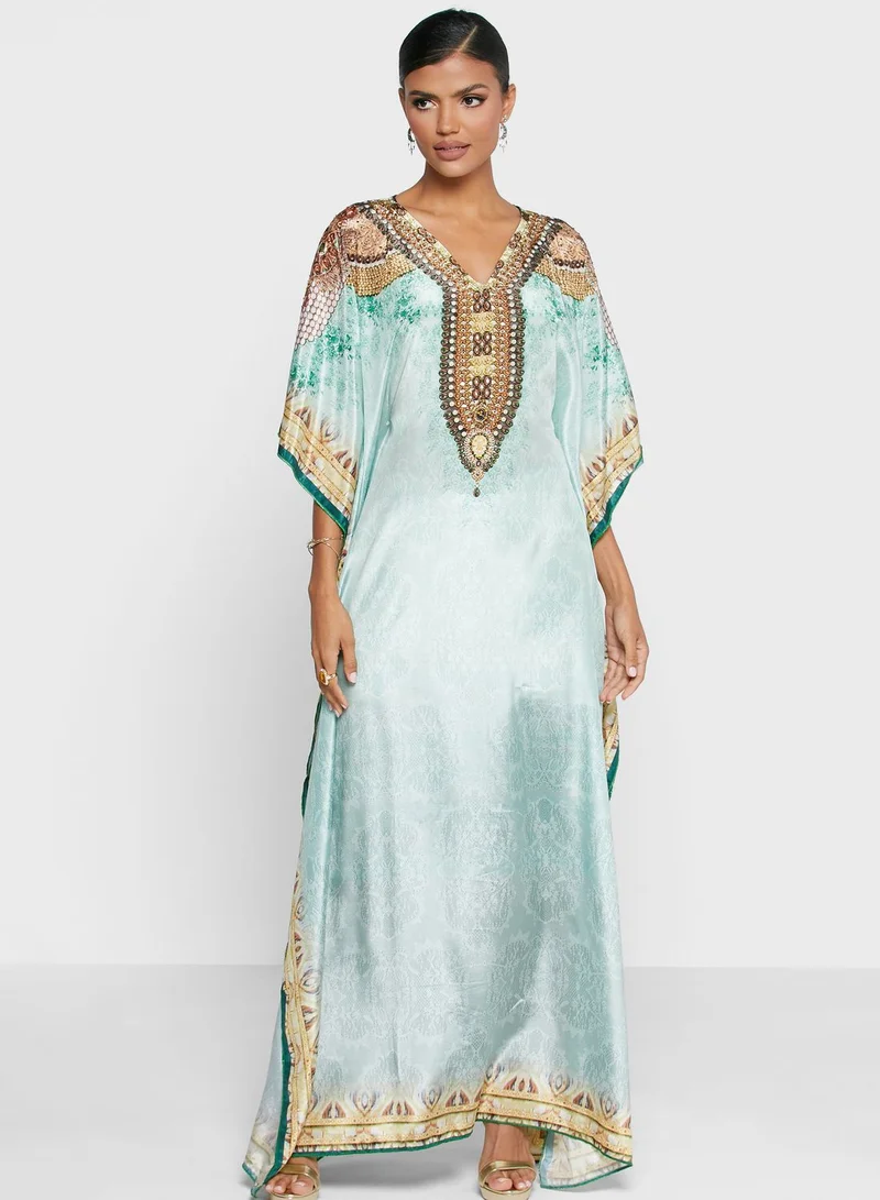 ARABIAN CLOSET Digital Print Oversized Kaftan