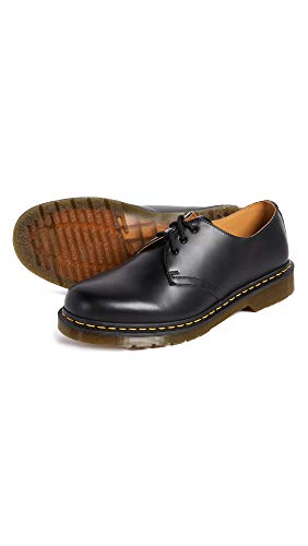 Dr Martens Dr. Martens, 1461 3-Eye Leather Oxford Shoe for Men and Women, Black Smooth, 11 US Women/10 US Men - Image 5