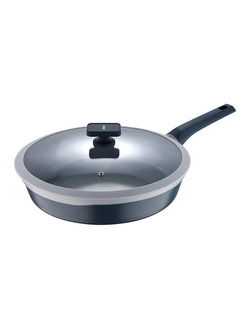MasterPro Gastro Cast Aluminum Non-Stick Induction Bottom Frypan With Lid 32cm - Image 1
