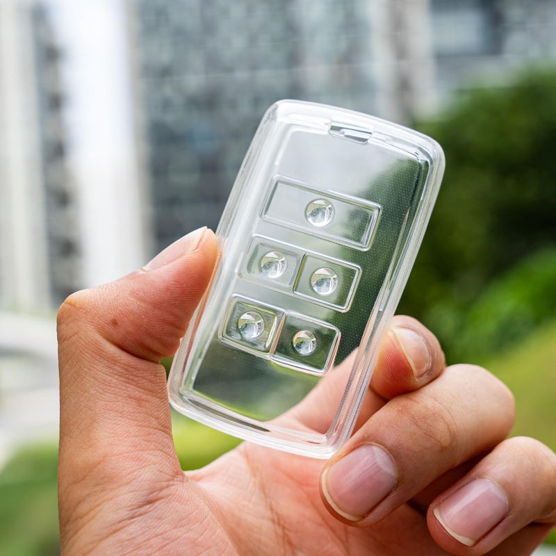 Flensent Clear TPU Key Fob Cover for 2018-2023 Land Rover Range Rover Evoque Vogue Discovery 5 Sport Jaguar E I-PACE - Image 3