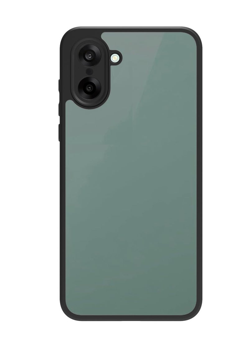 دبليو تيك غلاف بحماية نحيف للكاميرا من نوع TPU سيليكون هجين OnePlus Nord CE5 / OnePlus Ace 5 Racing 5G 2025 - شفاف/أسود (MCAPSA) - Image 4