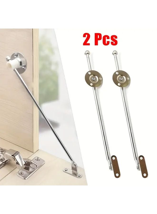 2pcs Door Stay Flat Lid Support Cabinet Cupboard Hinge Down Drop Sliding Rails - Image 1