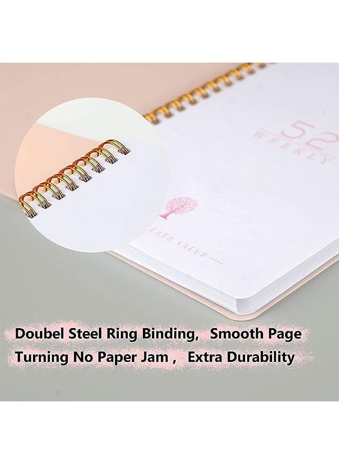 Generic - Undated Weekly Planner  Weekly Goals A5 Notebook  Habit Tracker Journal To Do List Planner Goal Planner,8.3 x 5.8 - Image 1