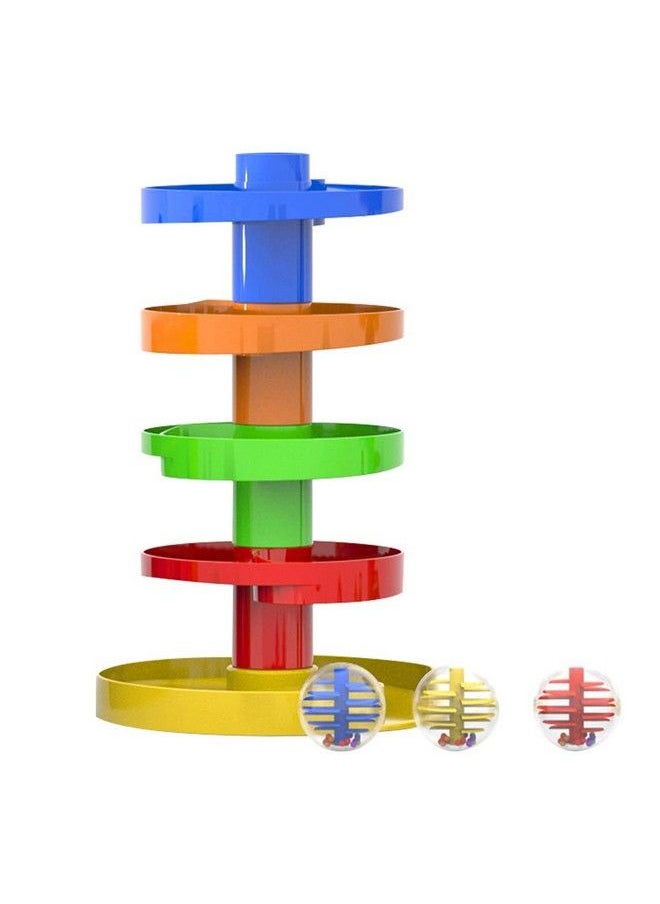 WEofferwhatYOUwant Single Ball Drop Toy For Kids Spinning Swirl Ball Ramp Activity Play Toy Safe For 9 Months And Up.  - Image 2