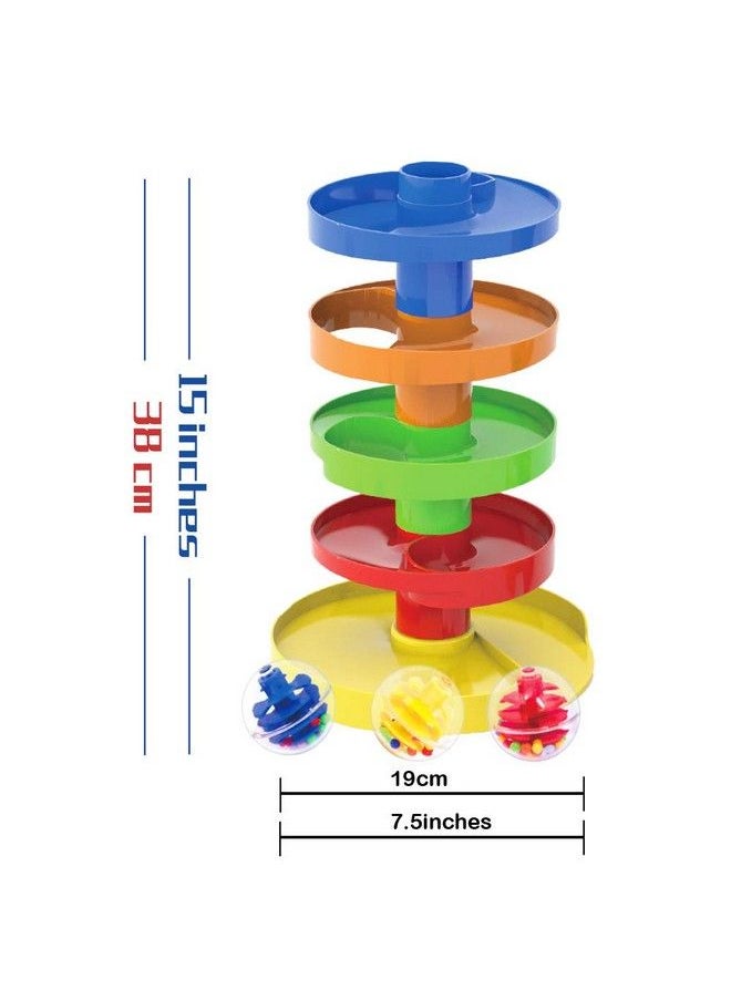WEofferwhatYOUwant Single Ball Drop Toy For Kids Spinning Swirl Ball Ramp Activity Play Toy Safe For 9 Months And Up.  - Image 3