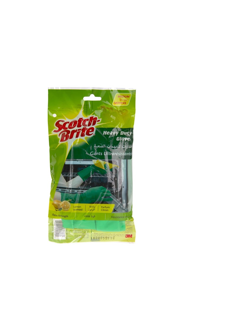 Scotch  3M Scotch-Brite Hd/Extra Heavy Duty Hand Gloves Med 