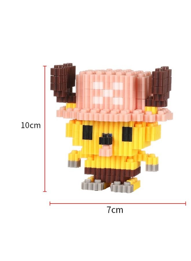 One Piece Luffy & Chopper Building Bricks Set, DIY Block Building Set, Classic Mini Building Bricks, Assembling Building Blocks Suitable for Boys and Girls Aged 14 and Up（2 Sets, 780 Pcs in Total)  - Image 3