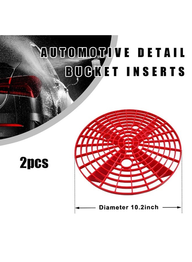 Car Wash Bucket Insert, Dirt Guard Bucket Insert Helps Remove Dirt Debris Washing Kit, Detail Grit Trap Filter Cleaning Tool Fits 3-5 Gallon Bucket, Car Accessories（Red） - Image 4