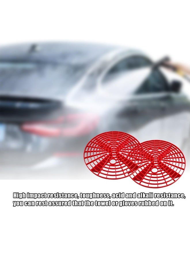 Car Wash Bucket Insert, Dirt Guard Bucket Insert Helps Remove Dirt Debris Washing Kit, Detail Grit Trap Filter Cleaning Tool Fits 3-5 Gallon Bucket, Car Accessories（Red） - Image 2