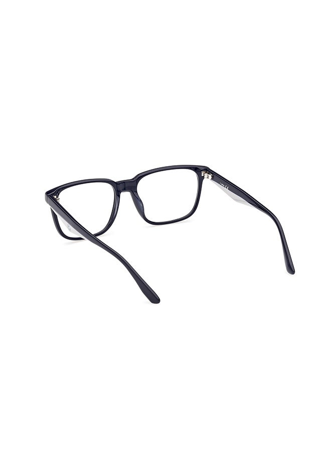 BMW Men's Rectangular Eyeglass Frames Shiny Blue BMW BW5063-H09055 55 mm - Image 3