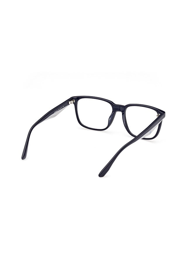 BMW Men's Rectangular Eyeglass Frames Shiny Blue BMW BW5063-H09055 55 mm - Image 5