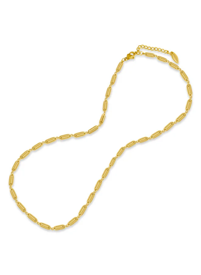 POLICE Cora Gold Plated Custom Links Necklace for Women