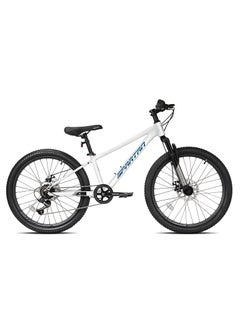 Spartan Spartan 24" Maverick MTB White - Wide Knobby Tyres, Premium & Sleek Build, Shimano Groupset & Dual Disc Brakes  - Image 2