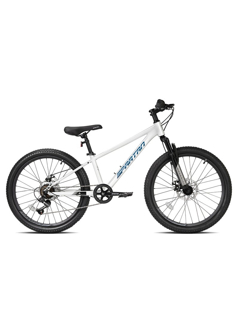 Spartan Spartan 24" Maverick MTB White - Wide Knobby Tyres, Premium & Sleek Build, Shimano Groupset & Dual Disc Brakes  - Image 2