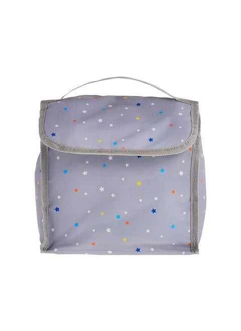 2 Pieces Home Pro Grey Lunch Bag with Food Container Multicolor