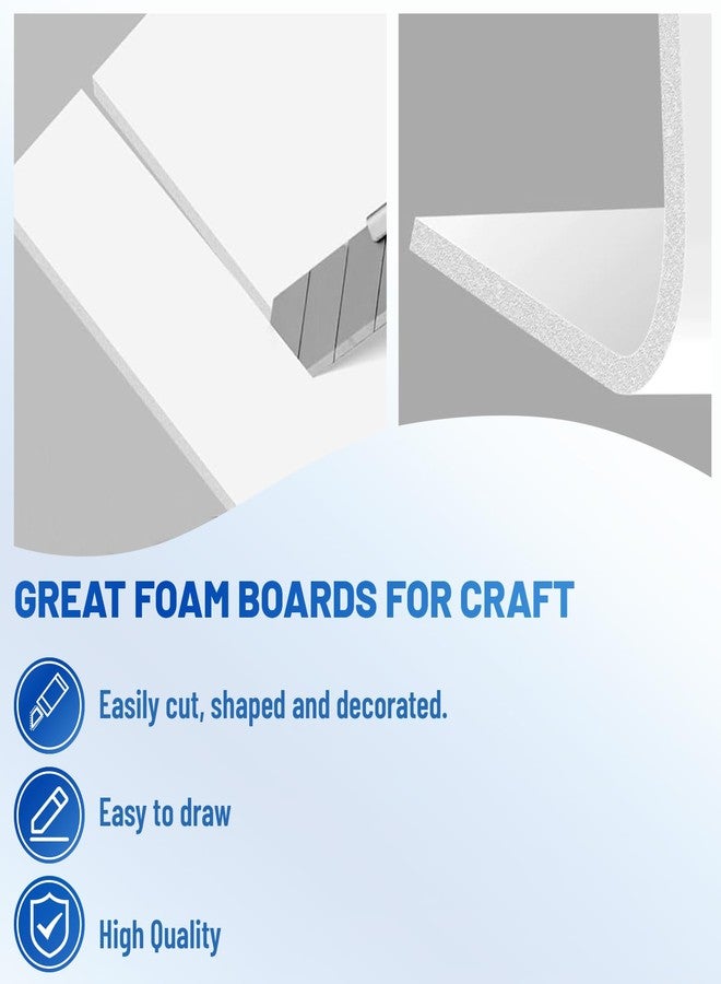 IN WHICH BAY Foam Board 24 x 36 in, 3/16" (5mm) - 3 Pack, White Poster Board, Double Sided Sign Board Foam Board for Mounting, Crafts, Paintings, Art, Display. - Image 5