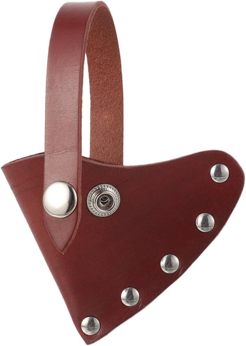 Durable Leather Hatchet Cover Axe Sleeve 16x14x2.2cm Camping Hiking - Image 1