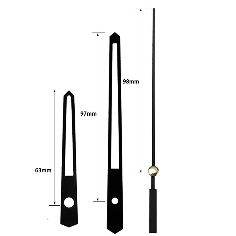 14 Styles Metal Clock Hands DIY Movement Repair 8035 Black 