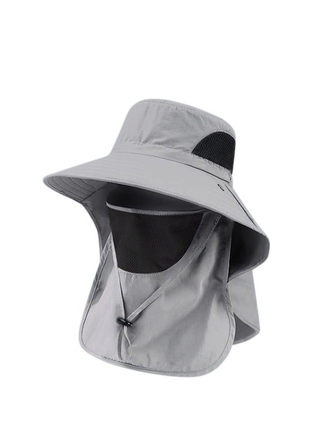 Generic Outdoor sun shield face fisherman hat shade  - Image 1