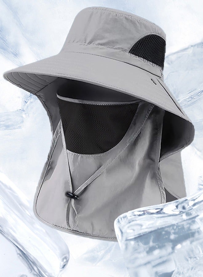 Generic Outdoor sun shield face fisherman hat shade  - Image 2