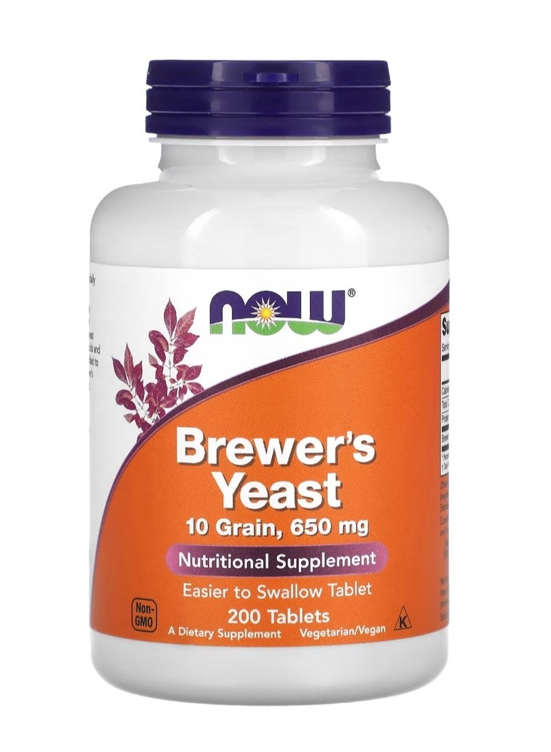 now Brewer's Yeast 200 Tablets - Image 1