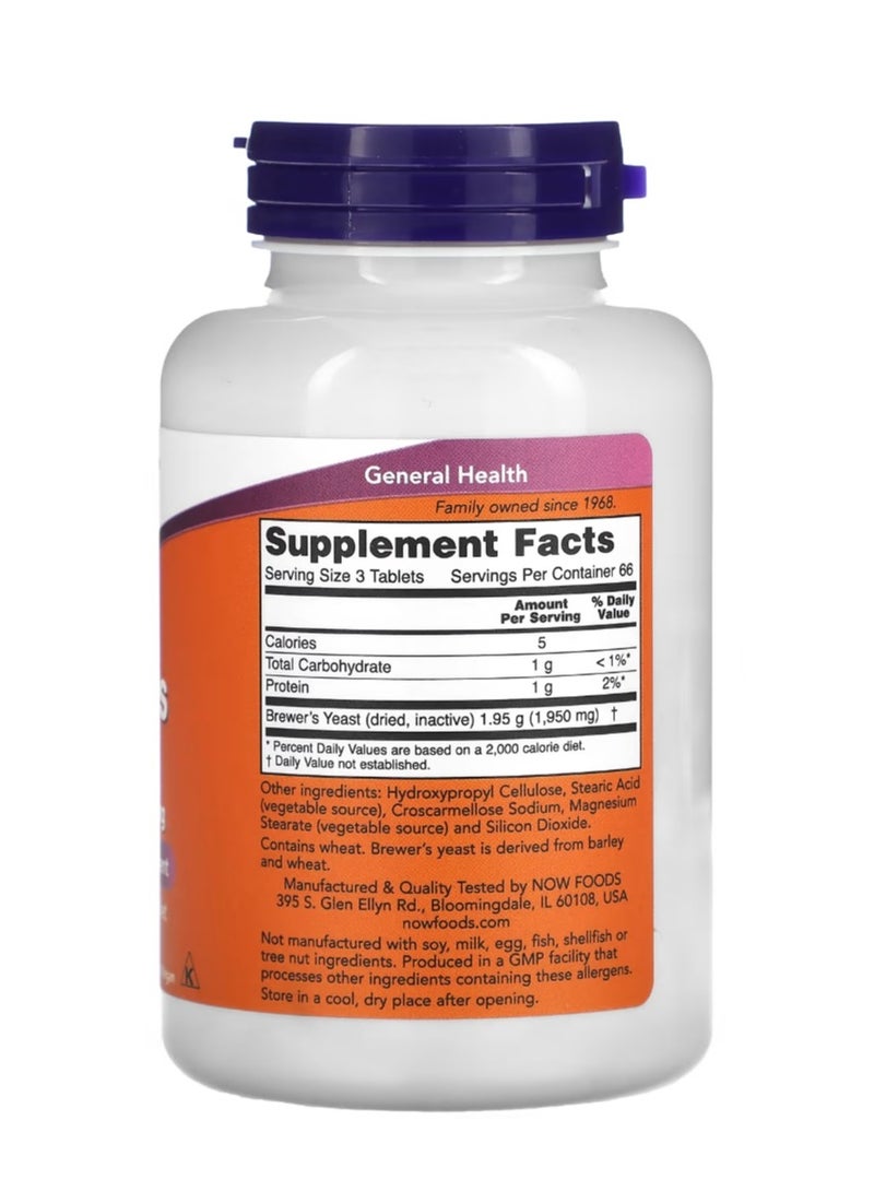 now Brewer's Yeast 200 Tablets - Image 2