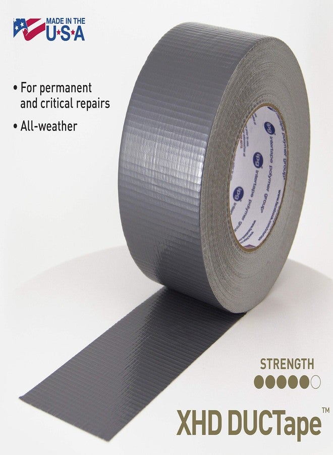 اي بس سي شريط لاصق IPG XHD DUCTape، شريط لاصق شديد التحمل، 1.88 بوصة × 60 ياردة، فضي (لفة واحدة) - Image 2