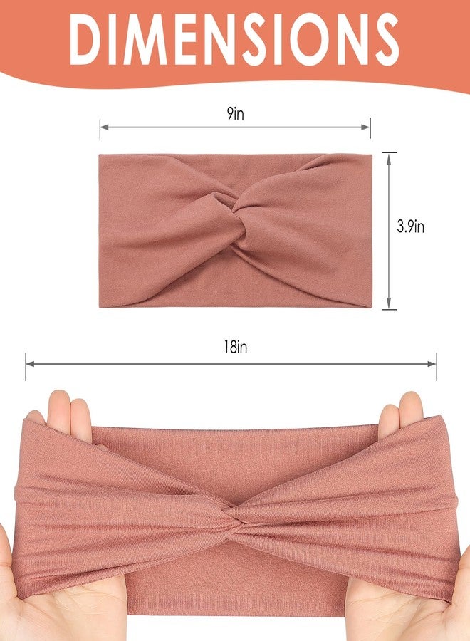 Panleding 12 Pcs Stretchy Headbands for Women, Absorbed Sport Headband Soft Twist Knotted Headbands for Daily Life Yoga - Image 2