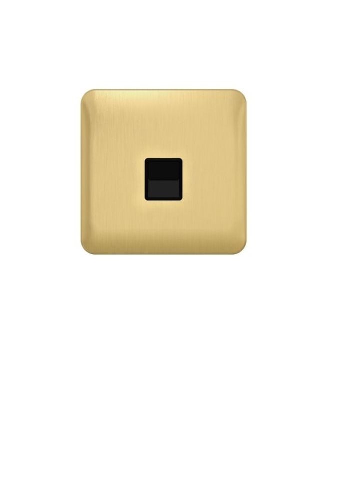 Schneider Electric Schneider Electric GGBL7061BSBS Lisse - Telephone - 1 Gang BT Master Satin Brass with Black Interior  - Image 3