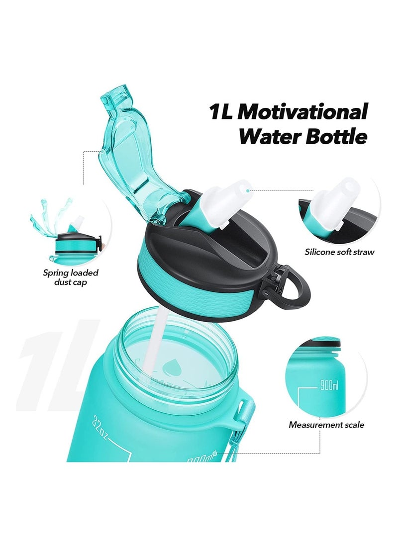 S2C Water Bottles 1L with Times to Drink and Straw, Motivational Water Bottle for kids Leakproof Drinking Sports Water Bottle for Fitness, Gym & Outdoor  - Image 3