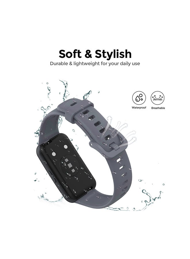 O Ozone Nylon Straps Compatible with Xiaomi Mi Band 7/6/5 Soft Breathable Sport Replacement Strap (Pack of 3) - Image 2