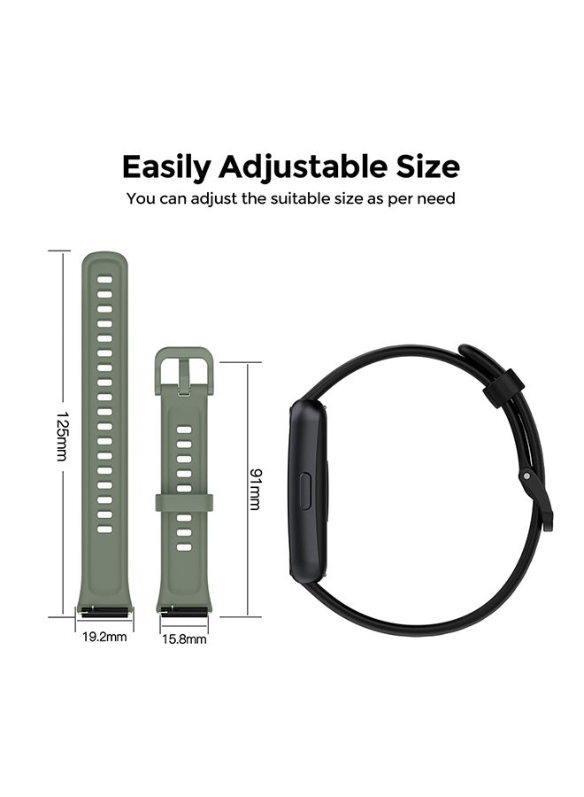 O Ozone Nylon Straps Compatible with Xiaomi Mi Band 7/6/5 Soft Breathable Sport Replacement Strap (Pack of 3) - Image 3