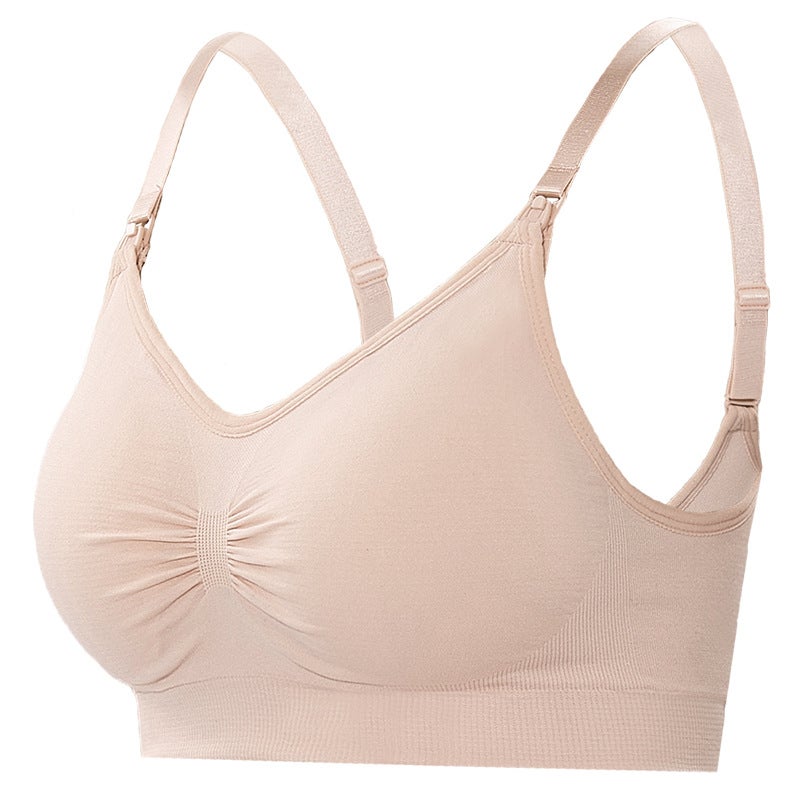 Maternity Nursing Bra Large Size Front Clasp Anti-Sagging Cameo purple  - Image 5