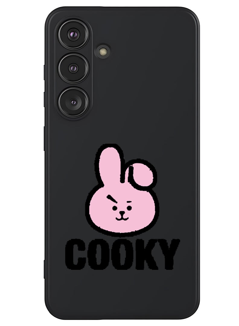 Theodor Protective Slim Fit Case Liquid Silicone Cover with Full Body Protection Anti-Scratch Shockproof Case For Samsung Galaxy S25 Plus (Black) - Cooky - Image 1