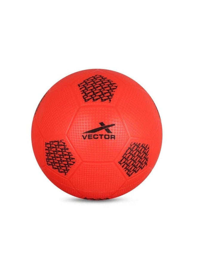 Vector X Soft Kick PVC Rubber Moulded Indoor/Outdoor Water-Resistant Football, Red, Size 1, Suitable for Kids below 5 Years - Image 1